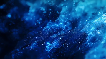 蓝色星空粒子特效背景