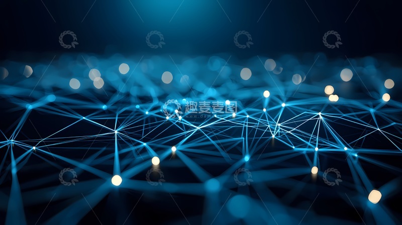 高清大图下载【趣麦麦图】科技网络数字节点视觉图像
