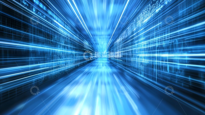 高清大图下载【趣麦麦图】科技感高速隧道视觉特效