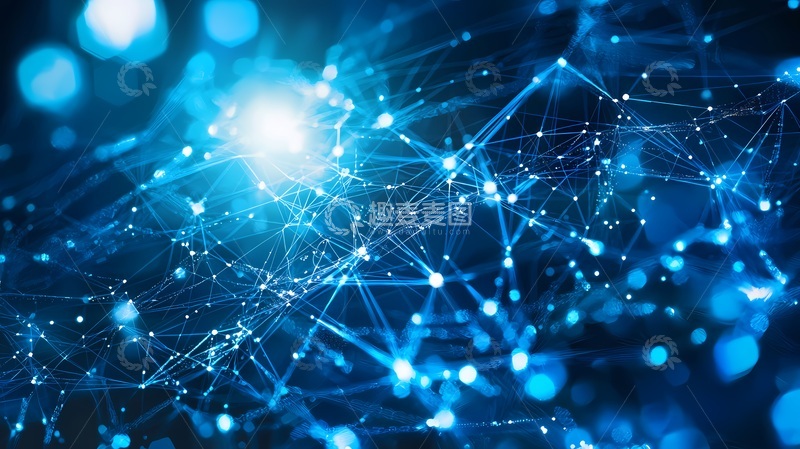 高清大图下载【趣麦麦图】科技网络数字连接视觉背景