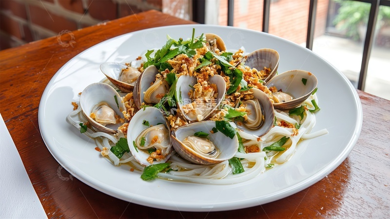 高清大图下载【趣麦麦图】美味蛤蜊粉商业美食摄影
