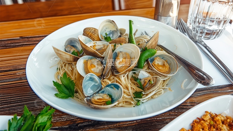 高清大图下载【趣麦麦图】海鲜意面美食摄影广告