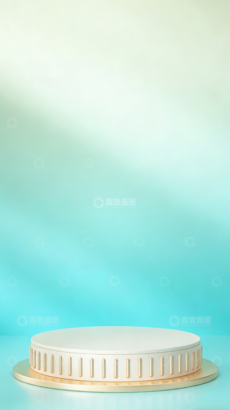 高清大图下载【趣麦麦图】简约清新展示台背景设计