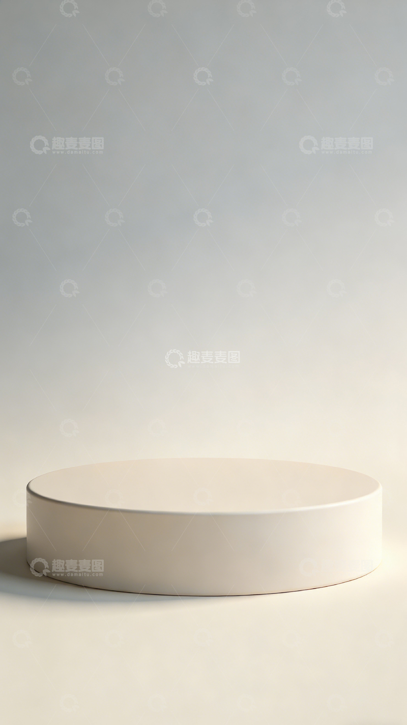 高清大图下载【趣麦麦图】简约圆形展示台产品摄影