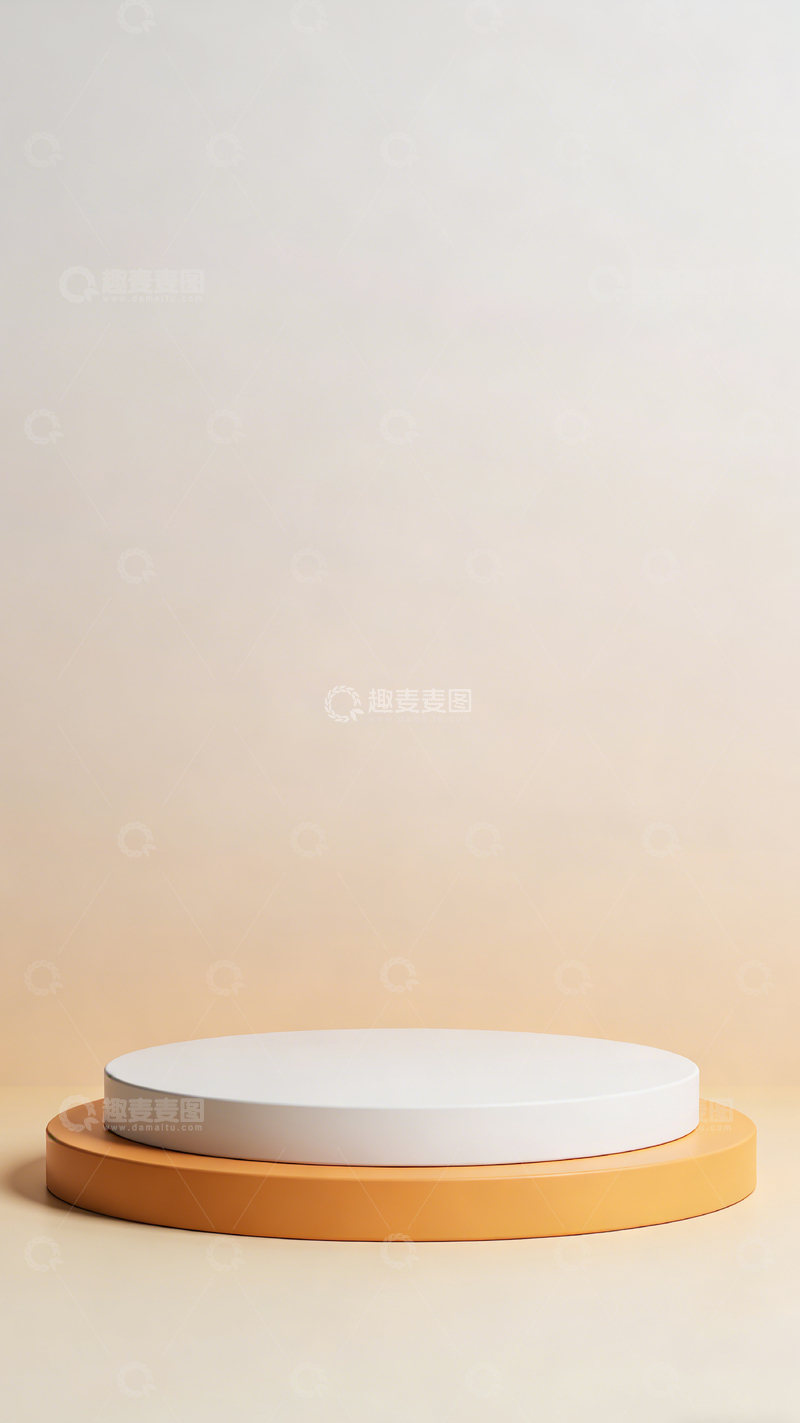 高清大图下载【趣麦麦图】简约圆形展示台产品