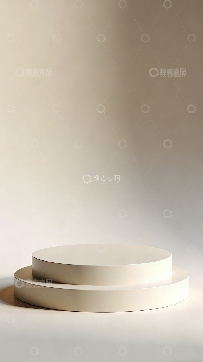 高清大图下载【趣麦麦图】简约圆形展示台产品摄影