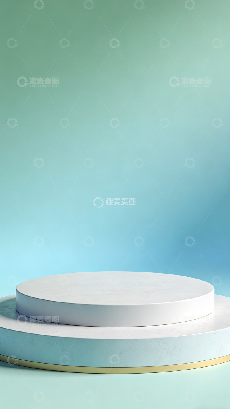高清大图下载【趣麦麦图】简约圆形展示台背景设计