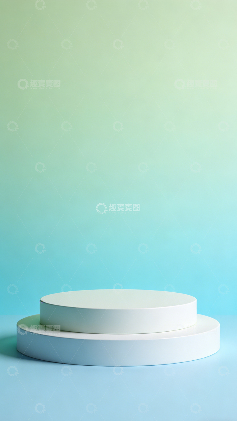 高清大图下载【趣麦麦图】简约圆形展示台产品摄影背景