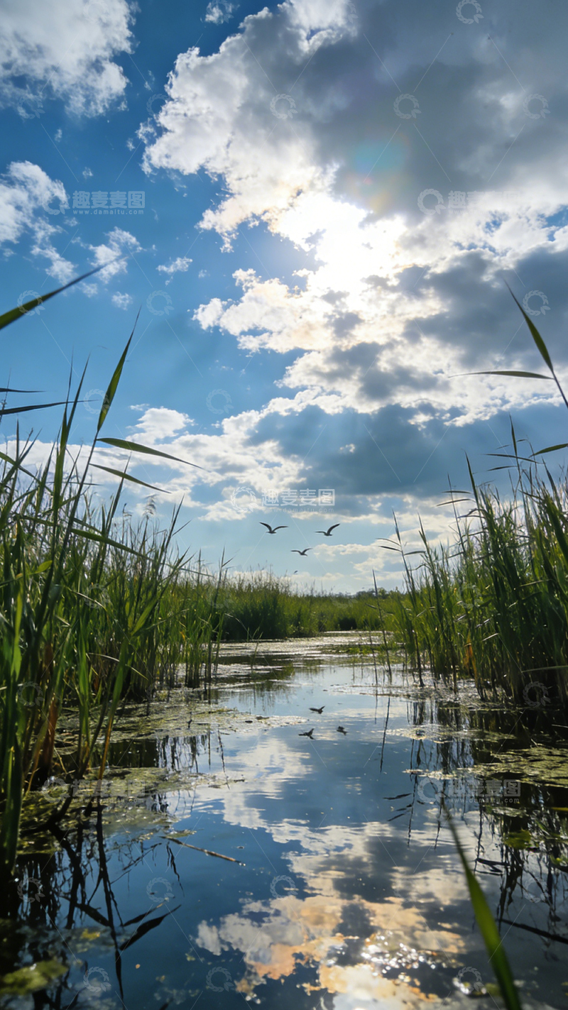高清大图下载【趣麦麦图】湿地风光自然风景摄影
