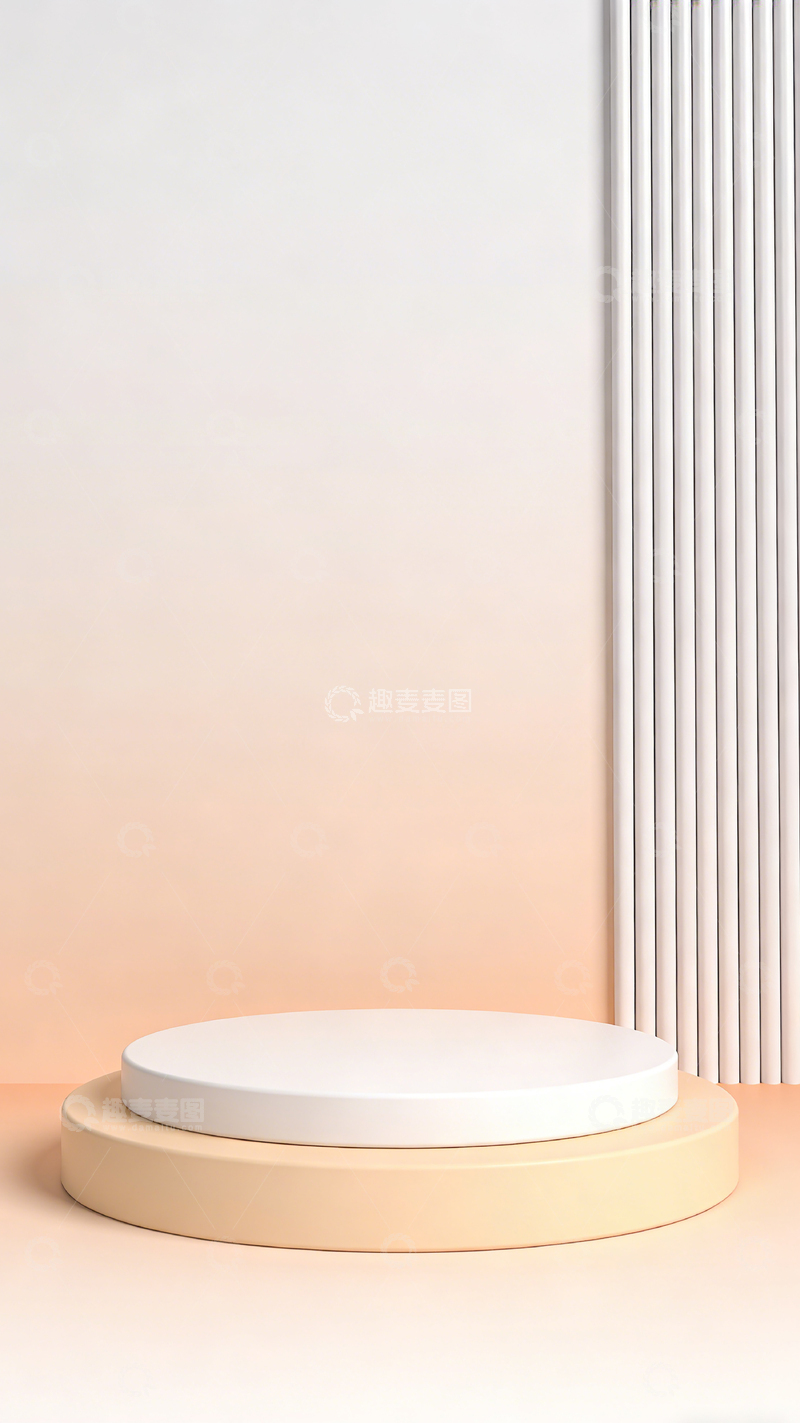 高清大图下载【趣麦麦图】简约几何展示台设计素材