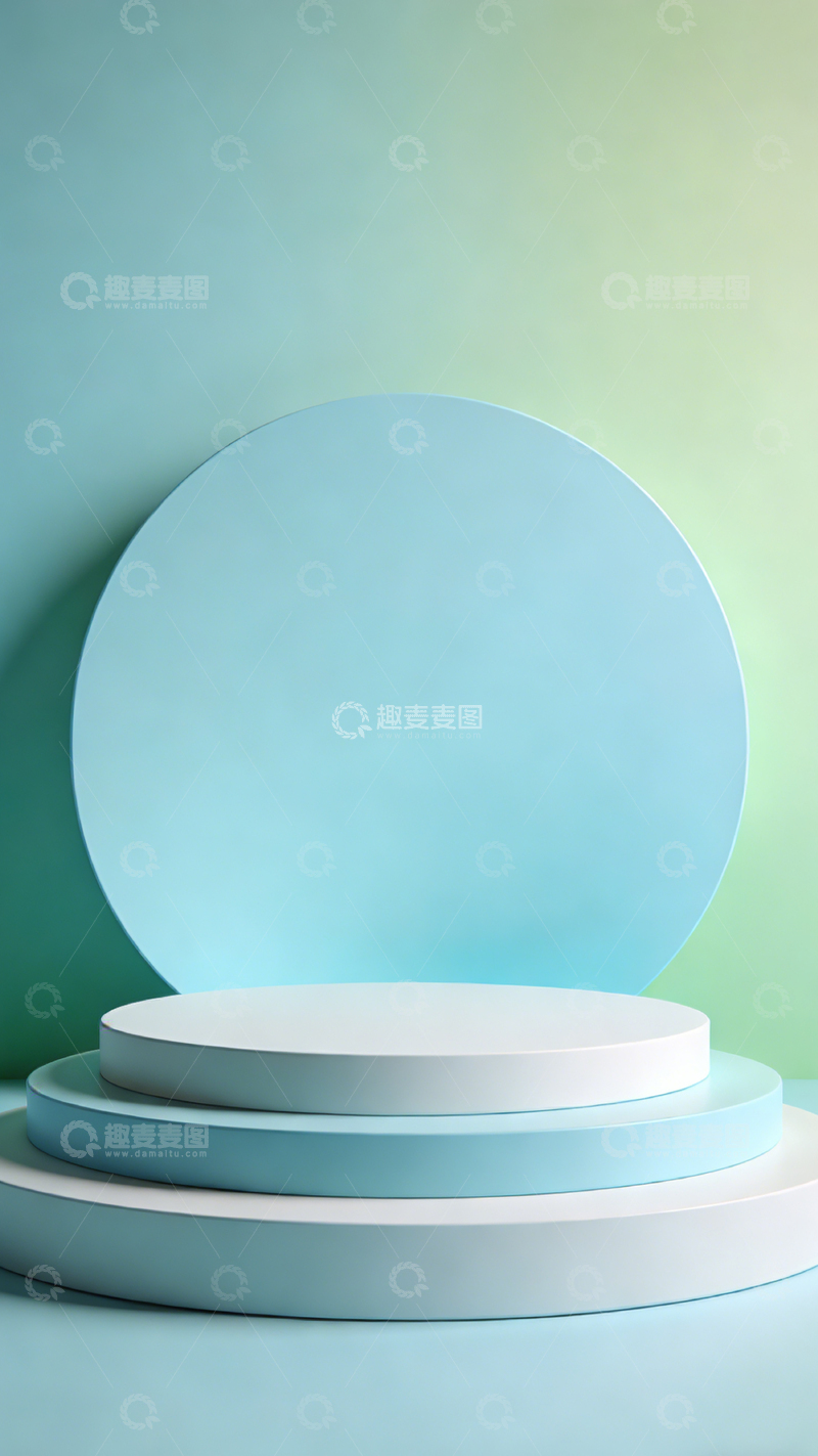 高清大图下载【趣麦麦图】简约立体舞台设计背景