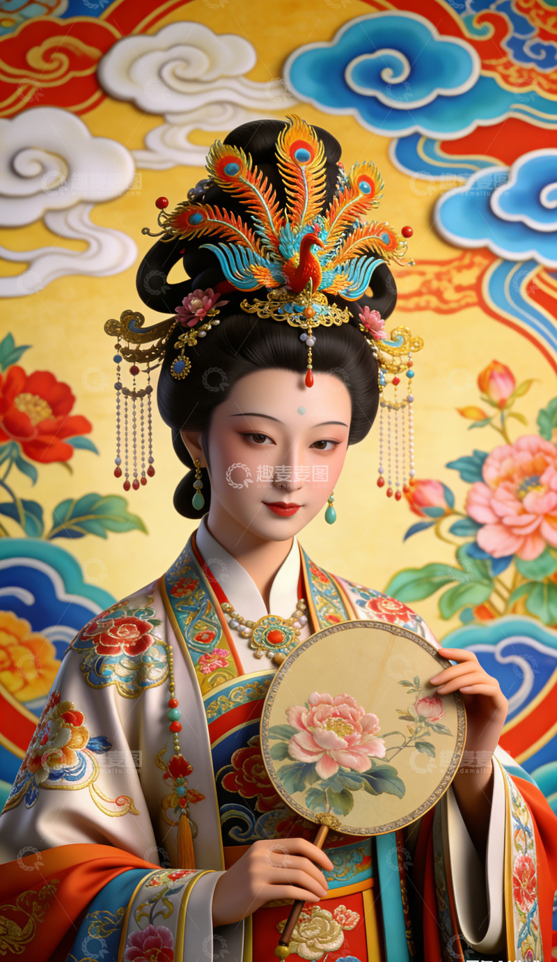 高清大图下载【趣麦麦图】古风美女肖像