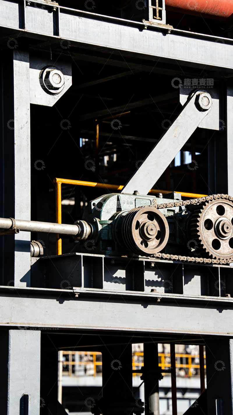 高清大图下载【趣麦麦图】工业机械齿轮传动特写