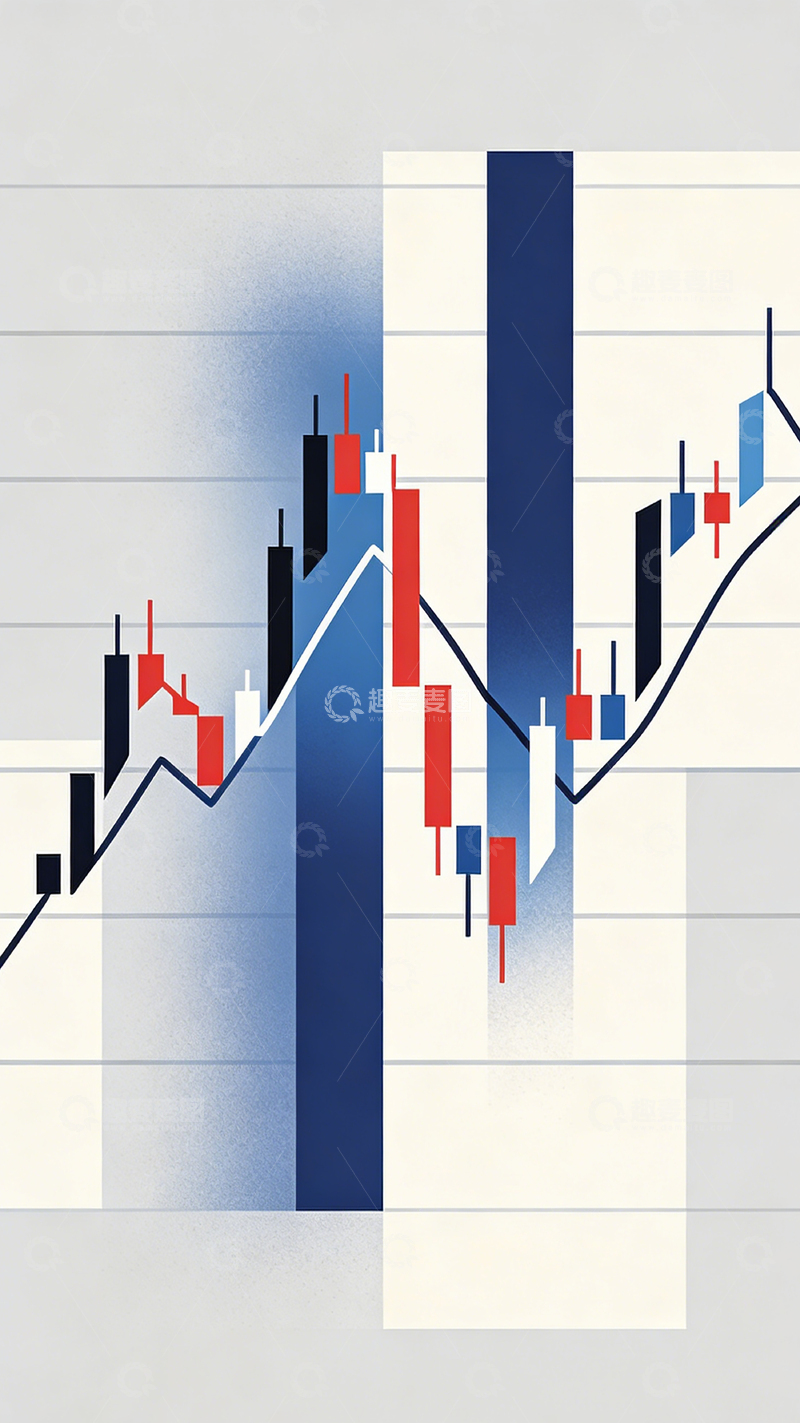 高清大图下载【趣麦麦图】金融图表走势分析矢量素材