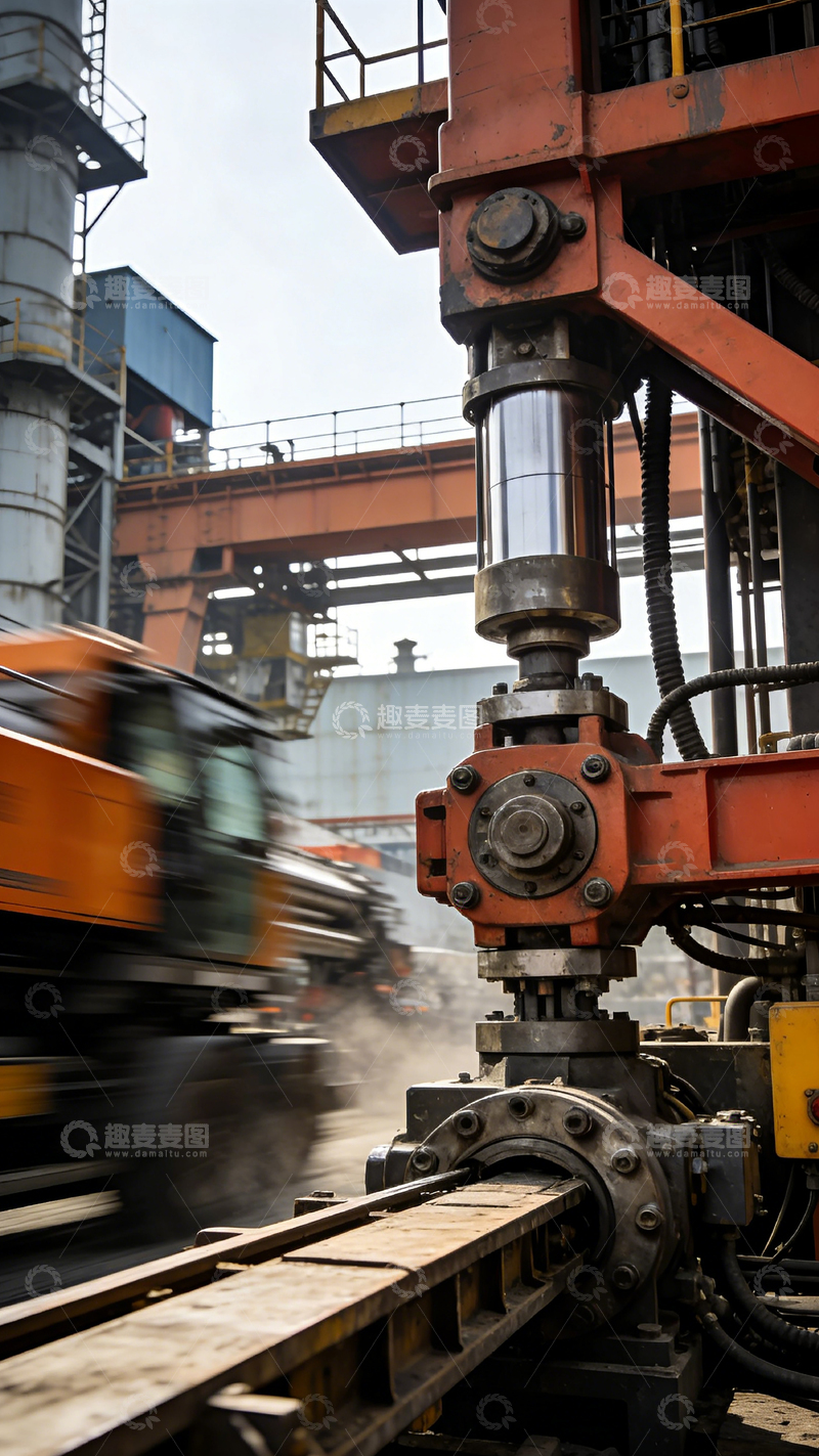 高清大图下载【趣麦麦图】工业机械厂房忙碌场景摄影