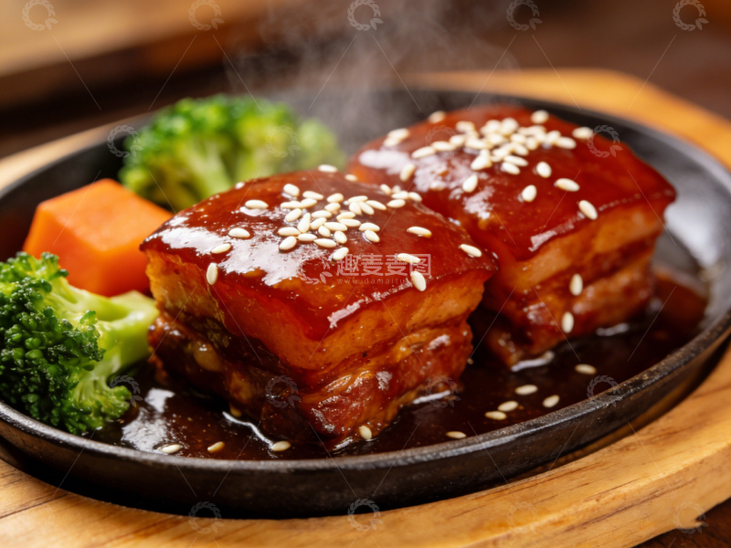 高清大图下载【趣麦麦图】中式红烧肉美食摄影图片1