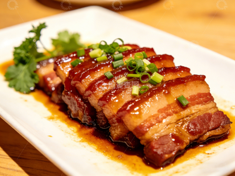 高清大图下载【趣麦麦图】中式美食红烧肉盘餐1