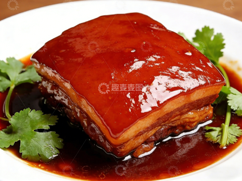 高清大图下载【趣麦麦图】红烧东坡肉美食摄影图片