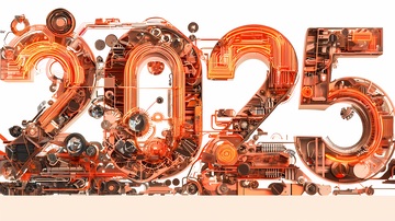 机械风数字2025未来科技设计素材