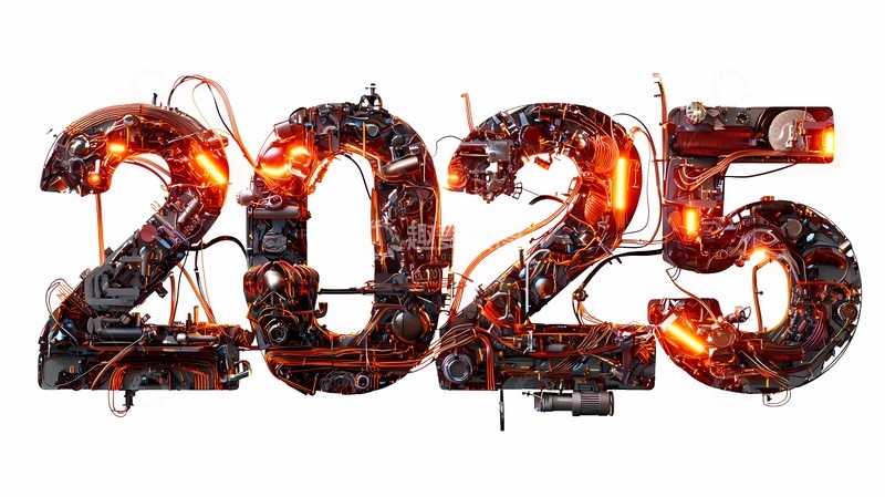 高清大图下载【趣麦麦图】机械风2025未来科技数字设计