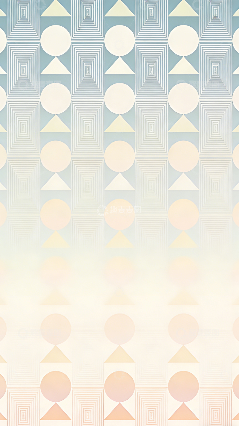 高清大图下载【趣麦麦图】几何图形抽象壁纸设计