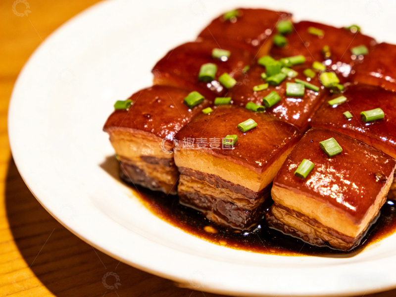 高清大图下载【趣麦麦图】红烧肉美食特写摄影