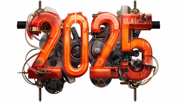 机械风2025新年科技感设计