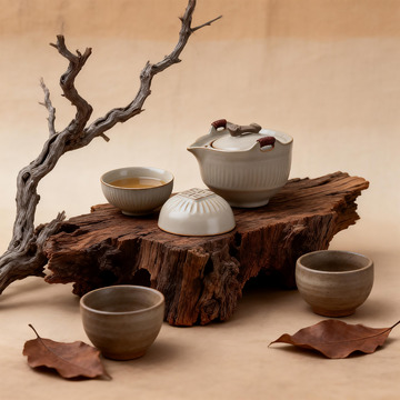 东方侘寂风静物场景6