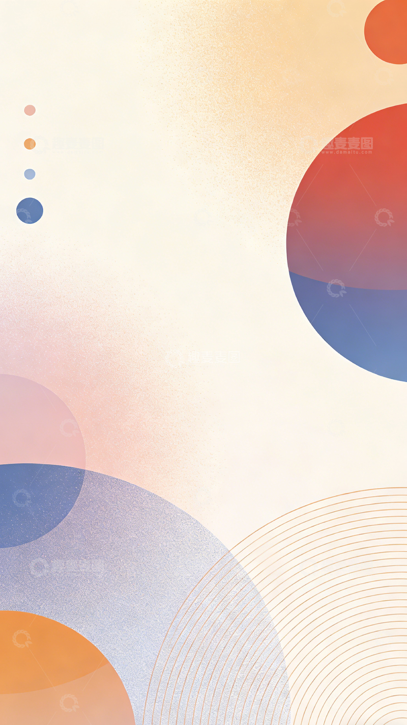 高清大图下载【趣麦麦图】极简抽象几何壁纸设计