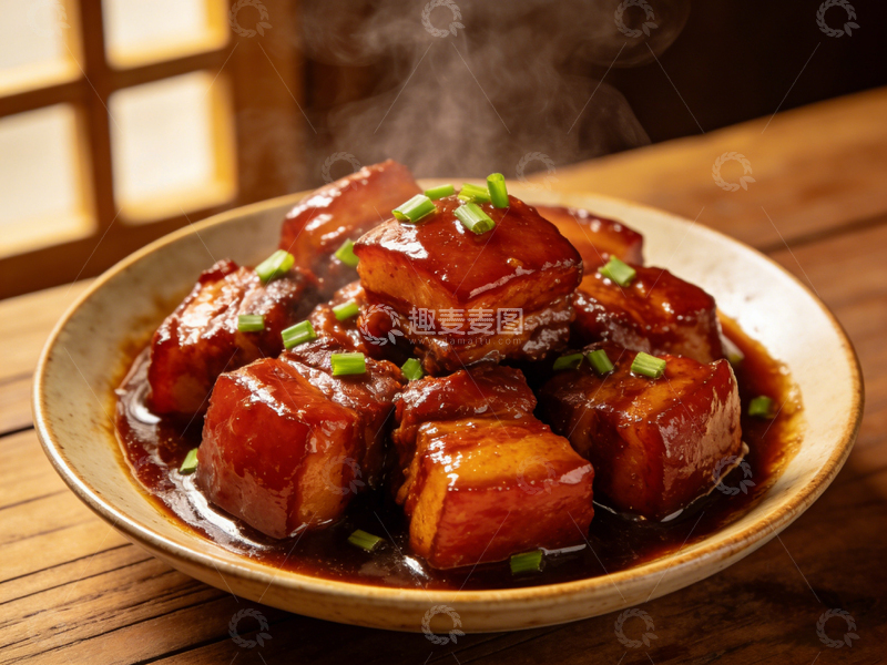 高清大图下载【趣麦麦图】中式红烧肉美食摄影2