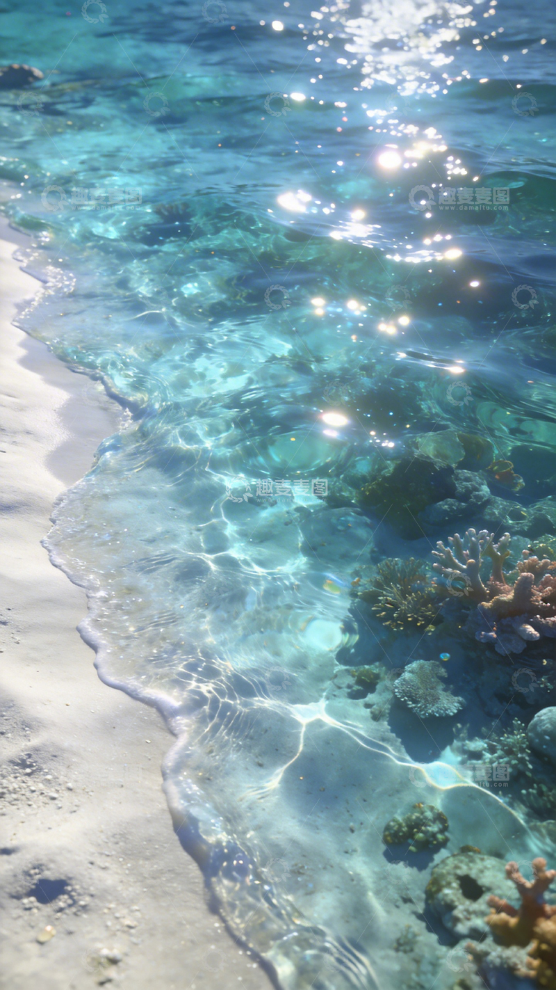 高清大图下载【趣麦麦图】碧海蓝天阳光海滩美景