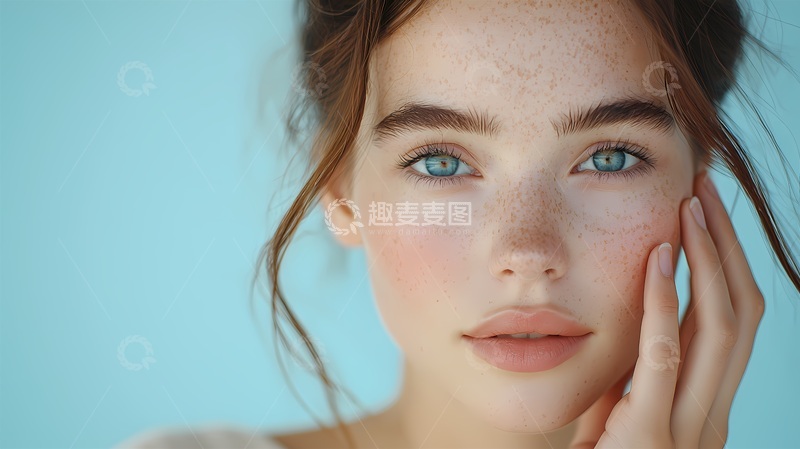 高清大图下载【趣麦麦图】清新女性特写美妆写真