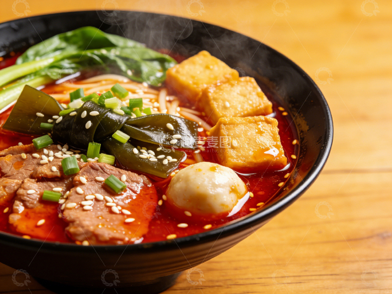 高清大图下载【趣麦麦图】麻辣汤面美食摄影