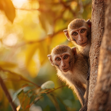 树间萌宠的秘密观察者