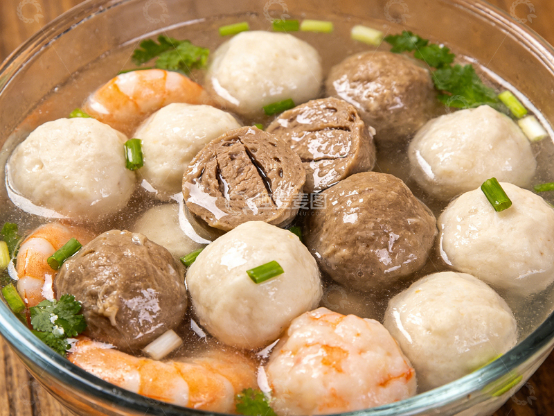 高清大图下载【趣麦麦图】清汤丸子美食摄影图片