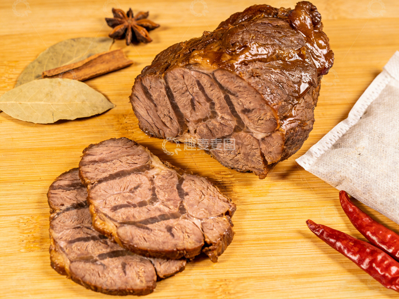 高清大图下载【趣麦麦图】美食摄影卤牛肉摆盘