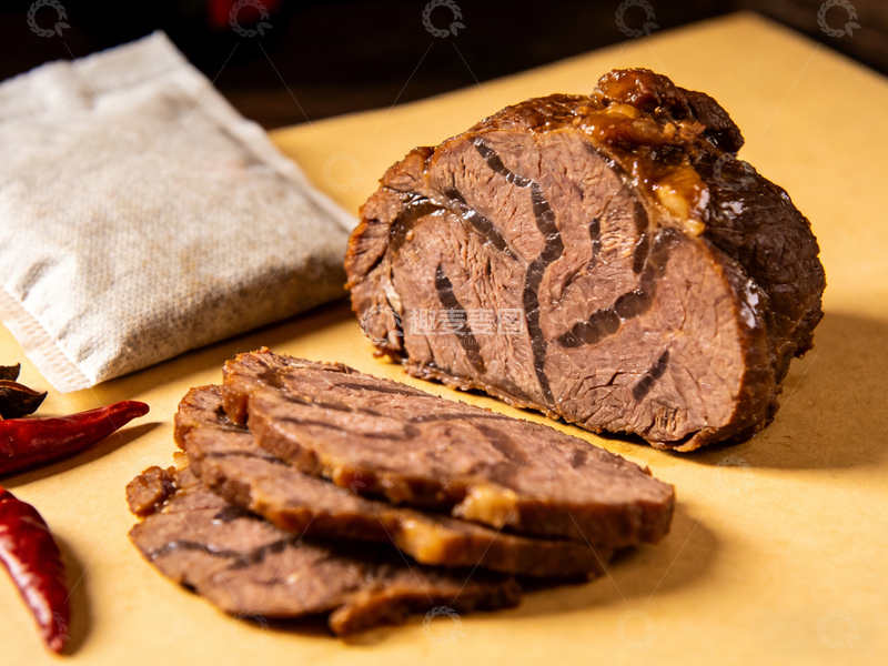高清大图下载【趣麦麦图】美食摄影卤牛肉摆盘