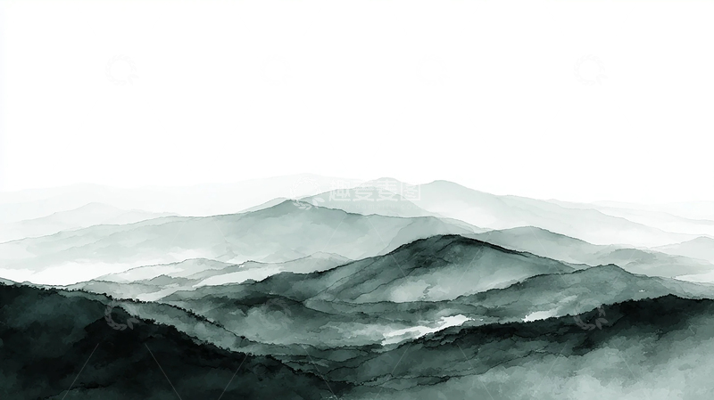 高清大图下载【趣麦麦图】逐浪云海山峦起伏