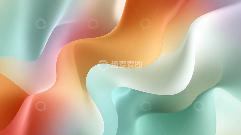 高清大图下载【趣麦麦图】绸缎流淌的梦幻晨曦