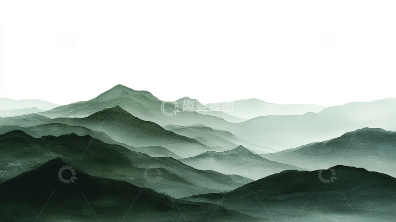 高清大图下载【趣麦麦图】云海之上的幽深山谷