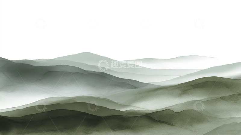高清大图下载【趣麦麦图】天际线上的波浪山脉