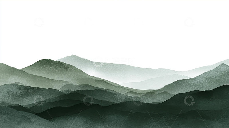高清大图下载【趣麦麦图】云海山脉的深邃韵律
