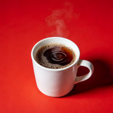 俯视视角美式咖啡1