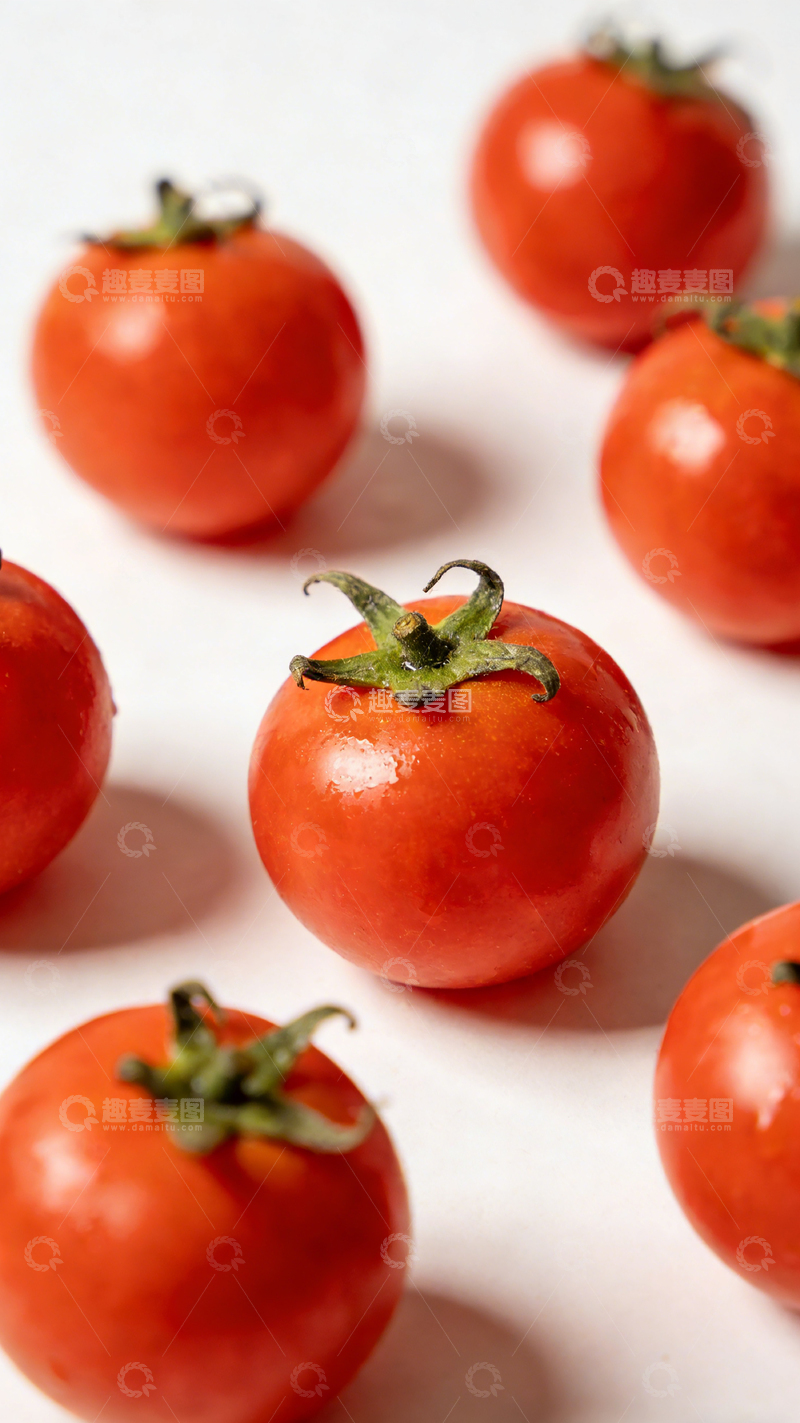 高清大图下载【趣麦麦图】新鲜番茄特写
