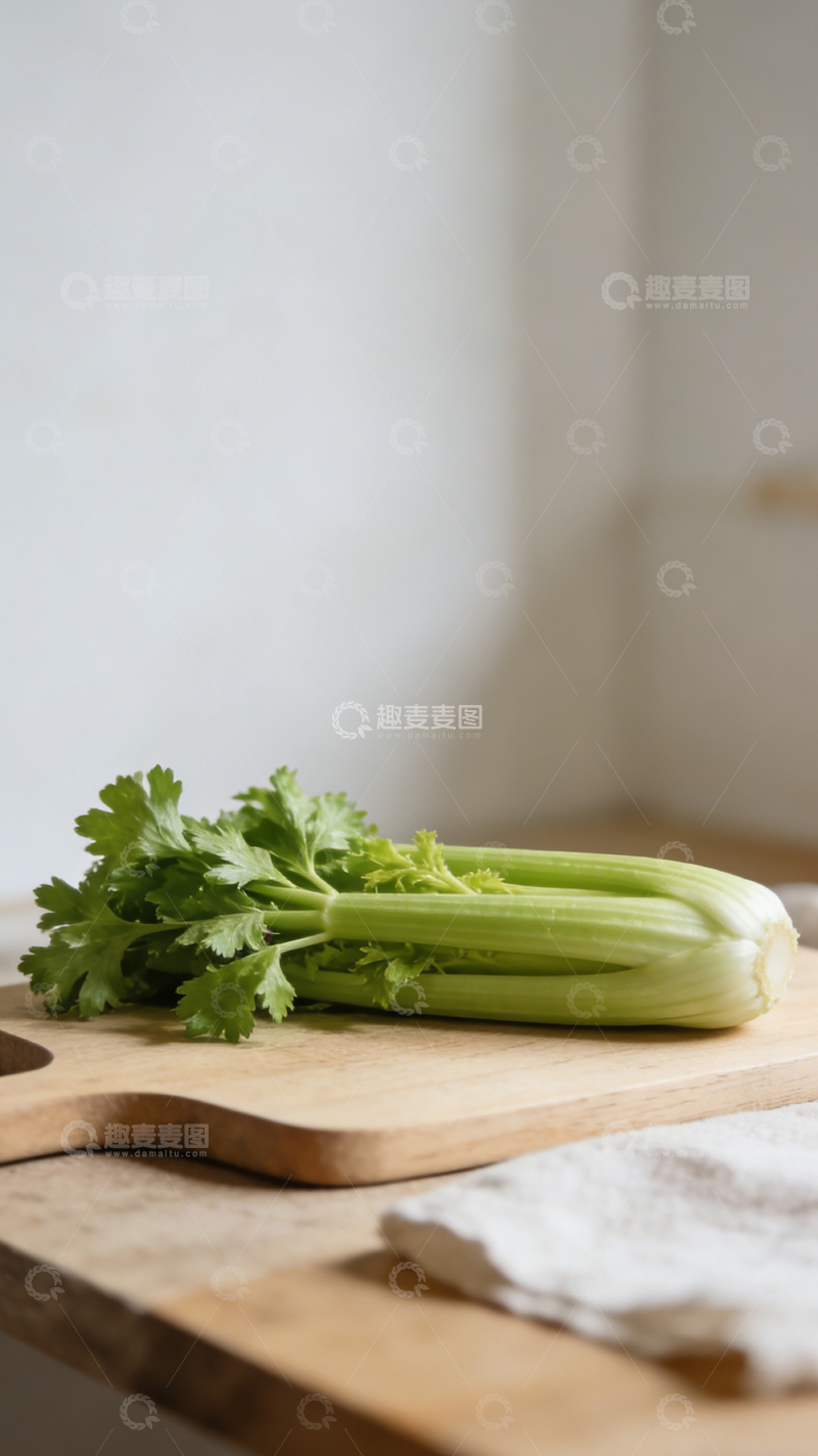 高清大图下载【趣麦麦图】-清新芹菜静物摄影