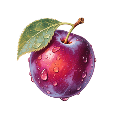 超写实插画李子4