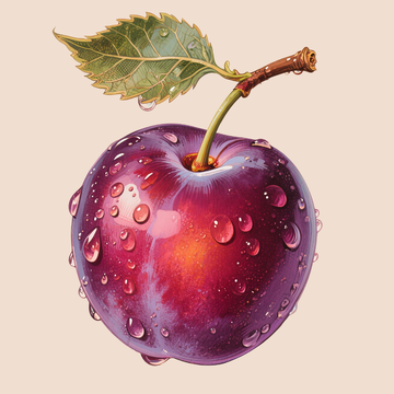 超写实插画李子3