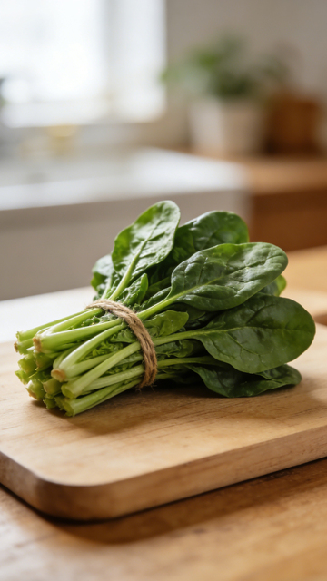 新鲜菠菜厨房静物摄影