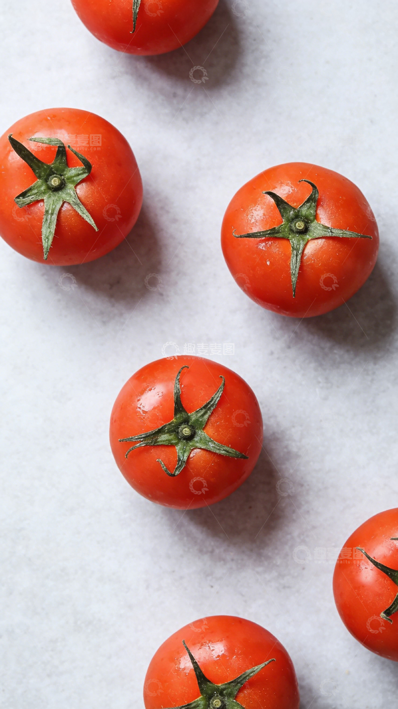 高清大图下载【趣麦麦图】简约风新鲜番茄美食摄影