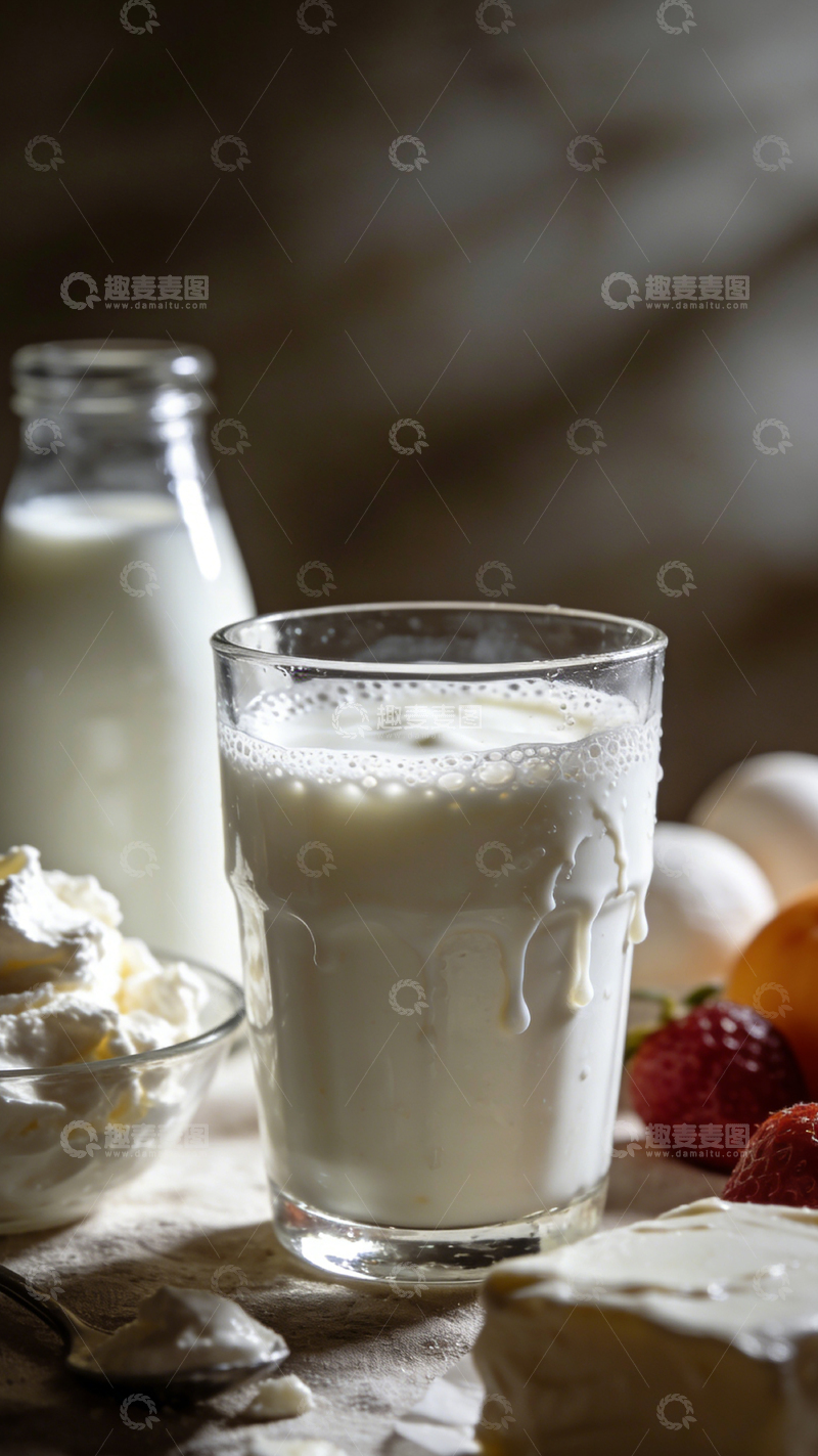 高清大图下载【趣麦麦图】清新田园牛奶饮品美食摄影